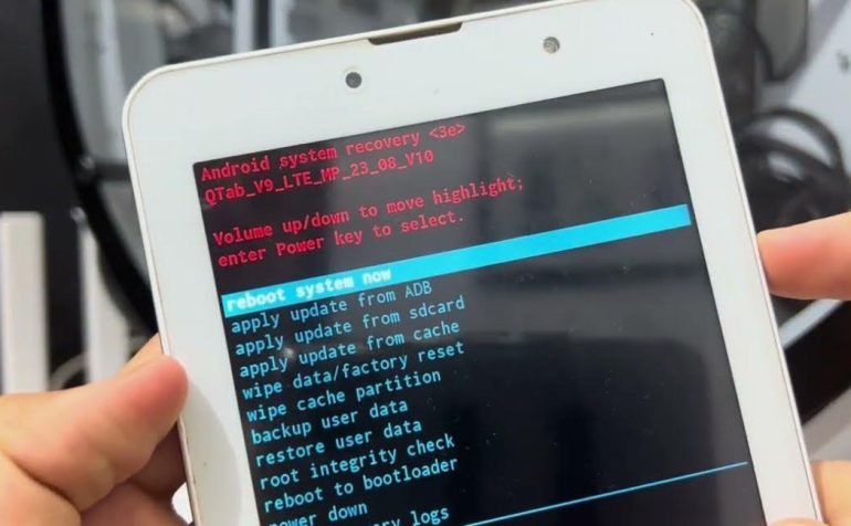 Как выполнить полный сброс Android планшета